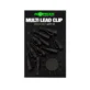 Клипс за олово Korda Lead Clip Pin Multi Lead Clip – Два цветови варианта - Weed/Silt