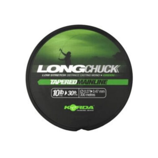 Монофилно влакно Korda LongChuck Tapered Mainline Green – зелено влакно за далечни замятания