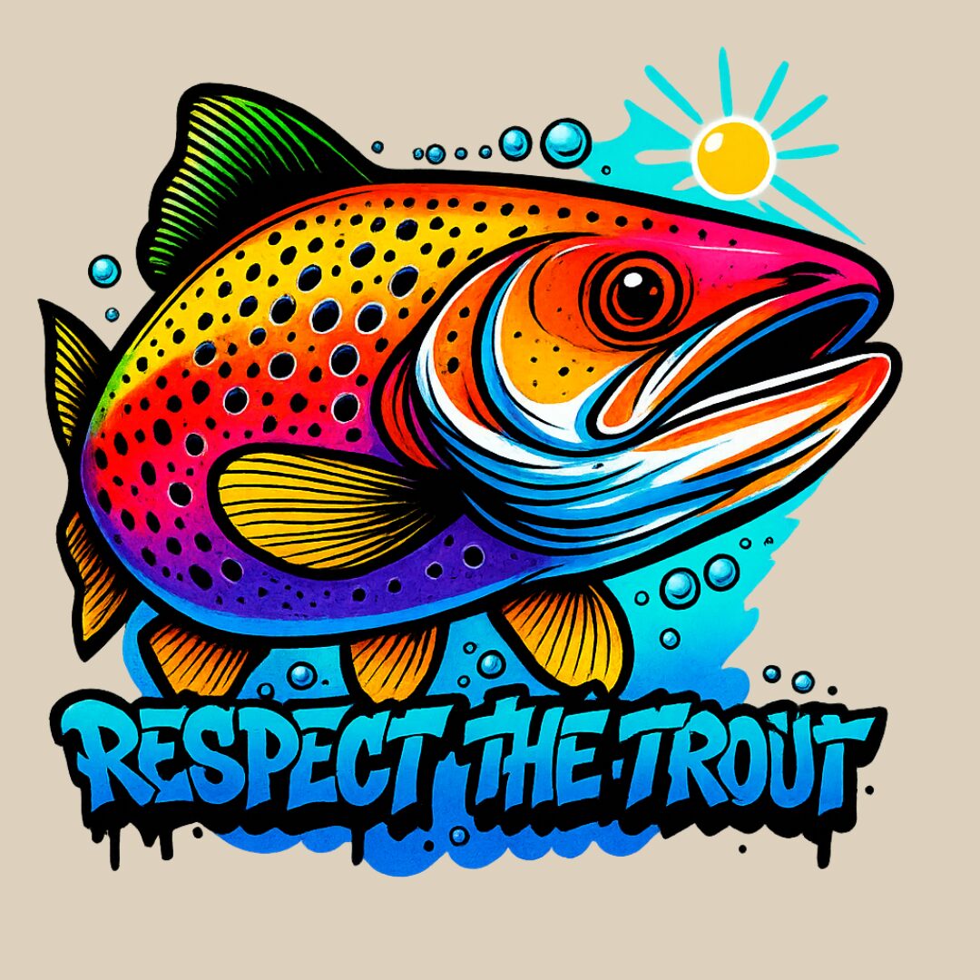 UV Стикер Respect The Trout